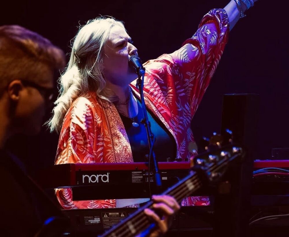 On keys & vocals — touring with Coast